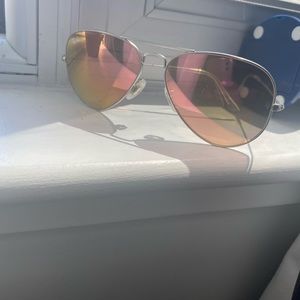 Rose Gold Ray-Ban Aviators